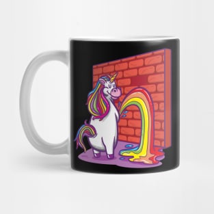 Unicorn Peeing Rainbows Mug